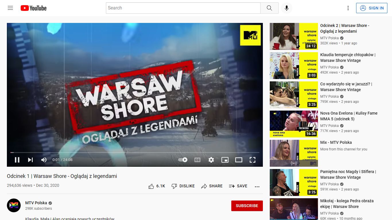 Odcinek 1 | Warsaw Shore - Oglądaj z legendami - YouTube